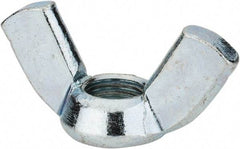 Value Collection - 5/16-24 UNF, Zinc Plated, Steel Standard Wing Nut - 1-1/4" Wing Span, 0.66" Wing Span - Caliber Tooling