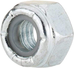 Value Collection - 5/16-18 UNC Grade 2 Hex Lock Nut with Nylon Insert - 1/2" Width Across Flats, 23/64" High, Zinc-Plated Finish - Caliber Tooling