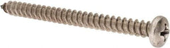 Value Collection - #14 Pan Head Phillips Sheet Metal Screw - Stainless Steel, 3" Length Under Head, Grade 18-8 - Caliber Tooling