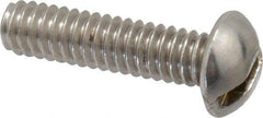 Value Collection - 1/4-20 UNC, 1" Length Under Head Slotted Drive Machine Screw - Round Head, Grade 18-8 Stainless Steel, Uncoated, Without Washer - Caliber Tooling