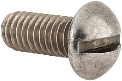 Value Collection - 5/16-18 UNC, 3/4" Length Under Head Slotted Drive Machine Screw - Round Head, Grade 18-8 Stainless Steel, Uncoated, Without Washer - Caliber Tooling