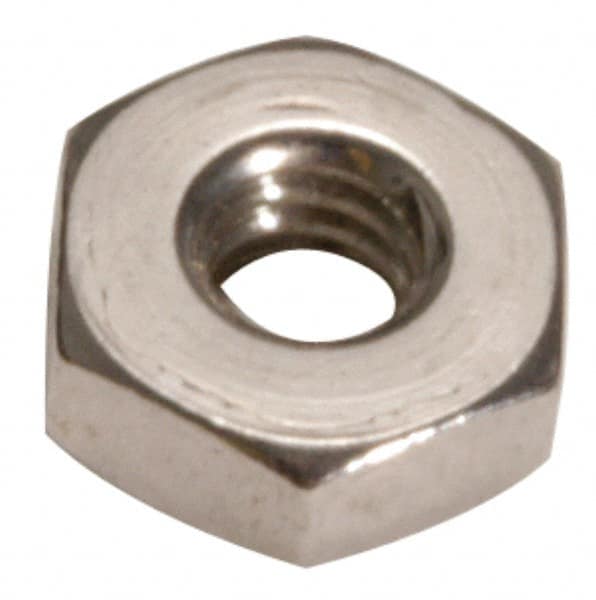 Made in USA - #6-32 UN Steel Right Hand Machine Screw Hex Nut - 5/16" Across Flats, 0.114" High, Cadmium-Plated Finish - Caliber Tooling