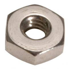 Made in USA - #4-40 UN Steel Right Hand Machine Screw Hex Nut - 1/4" Across Flats, 0.098" High, Cadmium-Plated Finish - Caliber Tooling