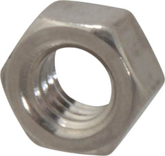 Value Collection - 5/16-18 UNC Stainless Steel Right Hand Hex Nut - 1/2" Across Flats, 17/64" High, Uncoated - Caliber Tooling