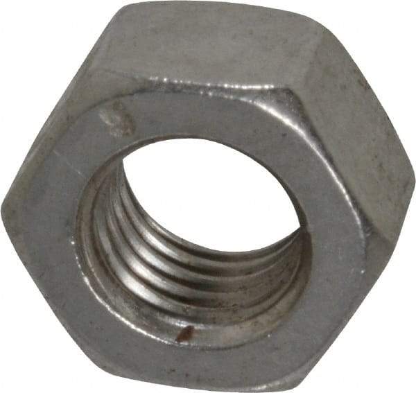 Value Collection - 5/16-24 UNF Stainless Steel Right Hand Hex Nut - 1/2" Across Flats, 17/64" High, Uncoated - Caliber Tooling