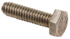 Value Collection - 1/2-20 UNF, 2" Length Under Head Hex Head Cap Screw - Fully Threaded, Grade 18-8 Stainless Steel, Uncoated, 3/4" Hex - Caliber Tooling