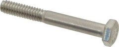 Value Collection - 1/4-20 UNC, 2" Length Under Head Hex Head Cap Screw - Grade 18-8 Stainless Steel, 7/16" Hex - Caliber Tooling