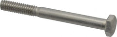 Value Collection - 1/4-20 UNC, 2-1/2" Length Under Head Hex Head Cap Screw - Grade 18-8 Stainless Steel, 7/16" Hex - Caliber Tooling