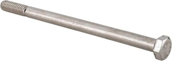 Value Collection - 5/16-18 UNC, 5" Length Under Head Hex Head Cap Screw - Grade 18-8 Stainless Steel, 1/2" Hex - Caliber Tooling