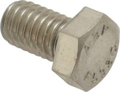 Value Collection - 3/8-16 UNC, 5/8" Length Under Head Hex Head Cap Screw - Grade 18-8 Stainless Steel, 9/16" Hex - Caliber Tooling