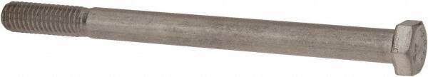 Value Collection - 3/8-16 UNC, 5" Length Under Head Hex Head Cap Screw - Grade 18-8 Stainless Steel, 9/16" Hex - Caliber Tooling