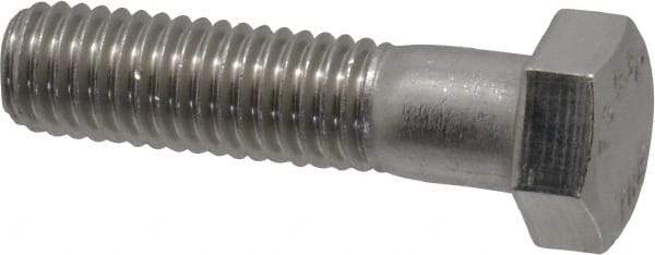 Value Collection - 1/2-13 UNC, 2" Length Under Head Hex Head Cap Screw - Grade 18-8 Stainless Steel, 3/4" Hex - Caliber Tooling