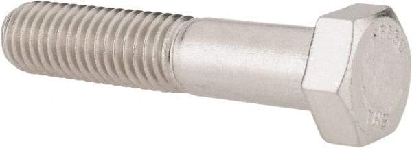 Value Collection - 1/2-13 UNC, 2-1/2" Length Under Head Hex Head Cap Screw - Grade 18-8 Stainless Steel, 3/4" Hex - Caliber Tooling