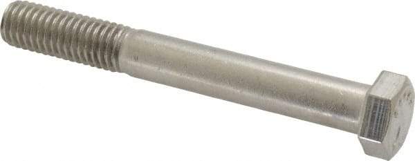 Value Collection - 1/2-13 UNC, 4" Length Under Head Hex Head Cap Screw - Grade 18-8 Stainless Steel, 3/4" Hex - Caliber Tooling