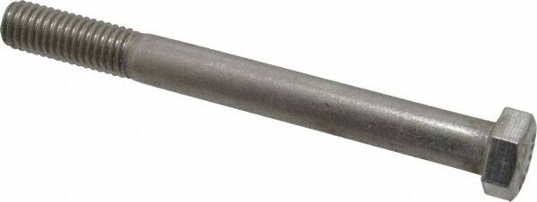 Value Collection - 1/2-13 UNC, 5" Length Under Head Hex Head Cap Screw - Grade 18-8 Stainless Steel, 3/4" Hex - Caliber Tooling