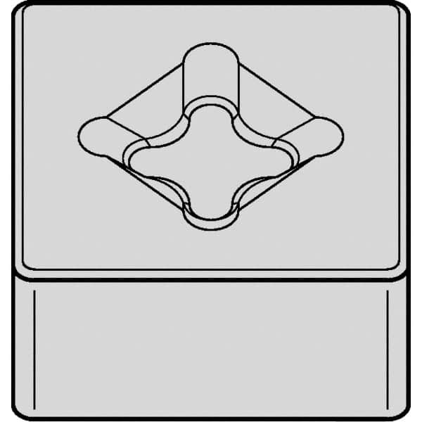 Kennametal - SNGX454 T0820 Grade KYK10 Ceramic Turning Insert - 90° Square, 1/2" Inscr Circle, 5/16" Thick, 1/16" Corner Radius - Caliber Tooling