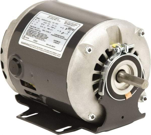 US Motors - 1/2 hp, ODP Enclosure, Auto Thermal Protection, 1,725 RPM, 115 Volt, 60 Hz, Industrial Electric AC/DC Motor - Size 48/56 Frame, Resilient Mount, 1 Speed, Sleeve Bearings, A Class Insulation, Reversible - Caliber Tooling