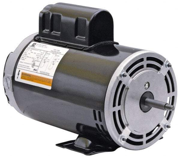 US Motors - 2 hp, ODP Enclosure, Auto Thermal Protection, 3,450 RPM, 230 Volt, 60 Hz, Industrial Electric AC/DC Motor - Size 48 Frame, Thru Bolt with Base Mount, 1 Speed, Ball Bearings, 8.7 Full Load Amps, F Class Insulation, CCW Shaft End - Caliber Tooling