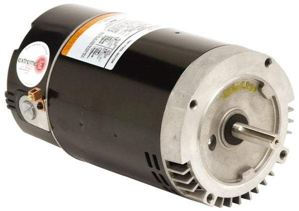 US Motors - 1/2 hp, ODP Enclosure, Auto Thermal Protection, 3,450 RPM, 115/230 Volt, 60 Hz, Industrial Electric AC/DC Motor - C-Face Mount, 1 Speed, Ball Bearings, B Class Insulation, CW Lead End - Caliber Tooling