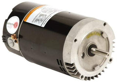 US Motors - 1.5 hp, ODP Enclosure, Auto Thermal Protection, 3,450 RPM, 115/230 Volt, 60 Hz, Industrial Electric AC/DC Motor - Size 56 Frame, C-Face Mount, 1 Speed, Ball Bearings, B Class Insulation, CW Lead End - Caliber Tooling