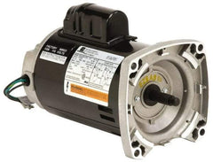 US Motors - 1/2 hp, ODP Enclosure, Auto Thermal Protection, 3,450 RPM, 115/230 Volt, 60 Hz, Industrial Electric AC/DC Motor - Size 56 Frame, Square Flange Mount, 1 Speed, Ball Bearings, 8.6/4.3 Full Load Amps, B Class Insulation, CCW Drive End - Caliber Tooling