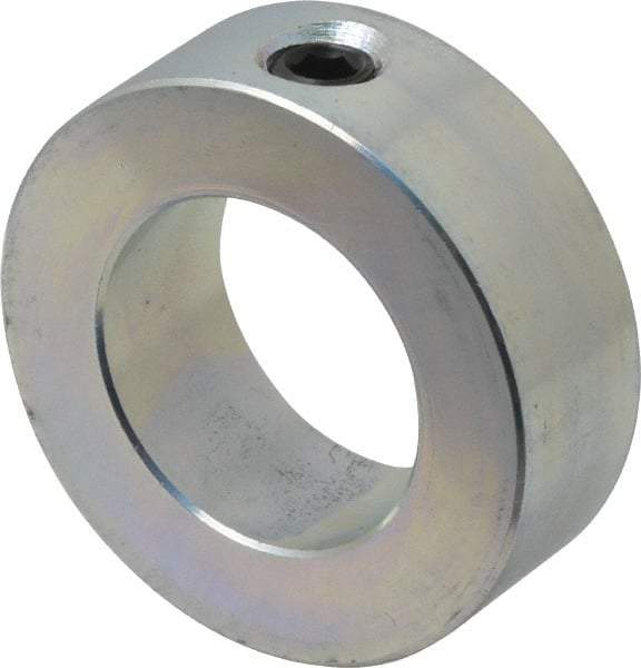 Climax Metal Products - 1-3/16" Bore, Steel, Set Screw Shaft Collar - 2" Outside Diam, 11/16" Wide - Caliber Tooling