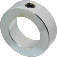 Climax Metal Products - 1-5/16" Bore, Steel, Set Screw Shaft Collar - 2-1/8" Outside Diam, 11/16" Wide - Caliber Tooling