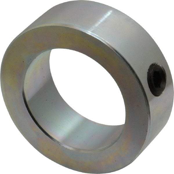 Climax Metal Products - 1-3/4" Bore, Steel, Set Screw Shaft Collar - 2-5/8" Outside Diam, 7/8" Wide - Caliber Tooling