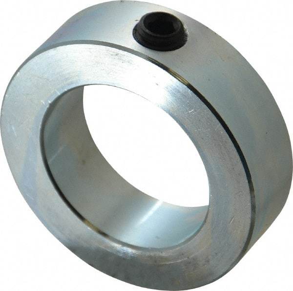 Climax Metal Products - 1-15/16" Bore, Steel, Set Screw Shaft Collar - 3" Outside Diam, 7/8" Wide - Caliber Tooling