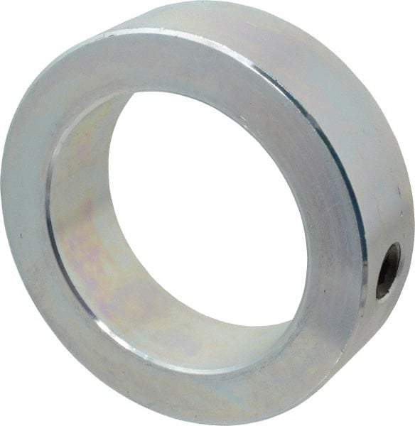 Climax Metal Products - 2-7/16" Bore, Steel, Set Screw Shaft Collar - 3-1/2" Outside Diam, 1" Wide - Caliber Tooling