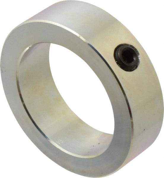 Climax Metal Products - 2-1/2" Bore, Steel, Set Screw Shaft Collar - 3-1/2" Outside Diam, 1" Wide - Caliber Tooling