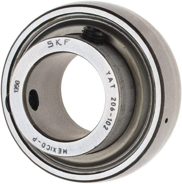 SKF - 1-1/8" ID x 2.4409" OD, 3,380 Lb Dynamic Capacity, Insert Bearing Insert Bearing - 0.7087" Race Width, 2,520 Lb Static Capacity - Caliber Tooling