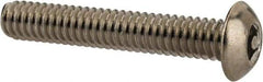 Value Collection - #8-32 UNC Pin In Hex Socket Drive, Button Screw - Grade 18-8 Stainless Steel, Uncoated, 1" Length Under Head - Caliber Tooling