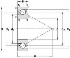 SKF - Radial Ball Bearings; Type: Angular Contact ; Style: Open ; Bore Diameter (mm): 120.00 ; Outside Diameter (mm): 165.00 ; Width (mm): 44.00 ; Flange Type: Without Flange - Exact Industrial Supply