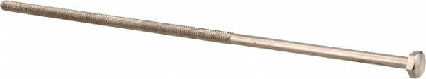 Value Collection - 1/4-20 UNC, 10" Length Under Head Hex Head Cap Screw - Partially Threaded, Grade 18-8 Stainless Steel, Uncoated, 7/16" Hex - Caliber Tooling