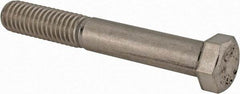 Value Collection - 7/16-14 UNC, 3" Length Under Head Hex Head Cap Screw - Partially Threaded, Grade 316 Stainless Steel, Uncoated, 5/8" Hex - Caliber Tooling