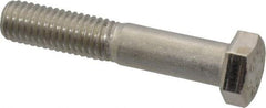 Value Collection - 1/2-13 UNC, 2-3/4" Length Under Head Hex Head Cap Screw - Partially Threaded, Grade 316 Stainless Steel, Uncoated, 3/4" Hex - Caliber Tooling