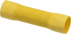 3M - 4 AWG Compatible, Vinyl Fully Insulated, Crimp-On Butt Splice Terminal - 2 Wire Entries, Copper Contacts, Zinc Contact Plating, 1.08" OAL, Yellow - Caliber Tooling