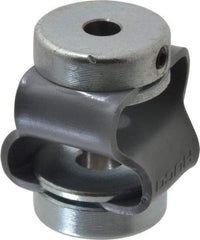 Huco - 1/4" Max Bore Diam, Flexible Flex P Double Loop Coupling - 27mm OD, Polyurethane - Caliber Tooling