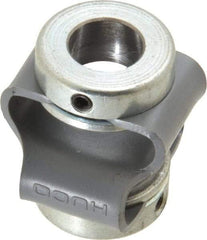 Huco - 3/8" Max Bore Diam, Flexible Flex P Double Loop Coupling - 27mm OD, Polyurethane - Caliber Tooling