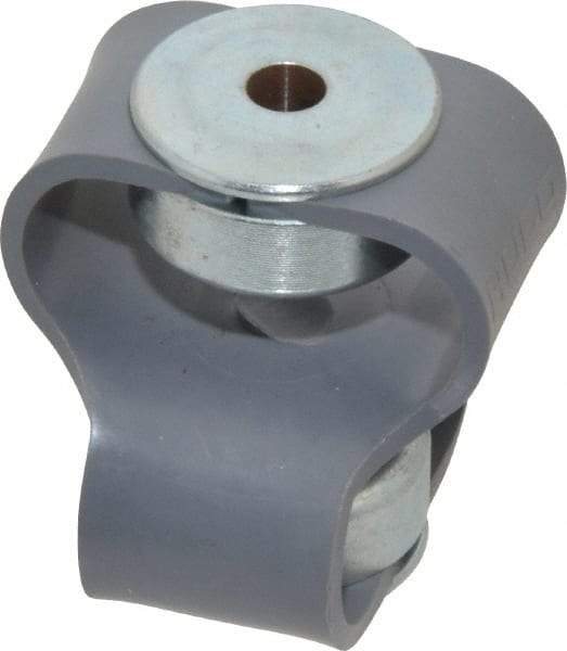 Huco - 1/2" Max Bore Diam, Flexible Flex P Double Loop Coupling - 48mm OD, Polyurethane - Caliber Tooling