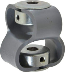 Huco - 3/8" Max Bore Diam, Flexible Flex P Double Loop Coupling - 54mm OD, Polyurethane - Caliber Tooling