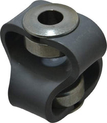 Huco - 1/2" Max Bore Diam, Flexible Flex P Double Loop Coupling - 56mm OD, Polyurethane - Caliber Tooling