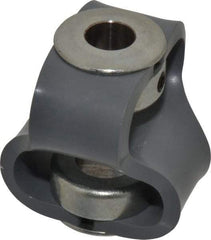 Huco - 5/8" Max Bore Diam, Flexible Flex P Double Loop Coupling - 56mm OD, Polyurethane - Caliber Tooling