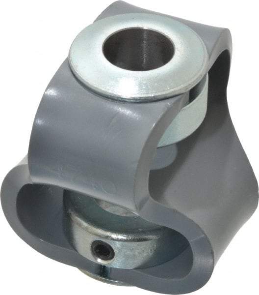 Huco - 5/8" Max Bore Diam, Flexible Flex P Double Loop Coupling - 56mm OD, Polyurethane - Caliber Tooling