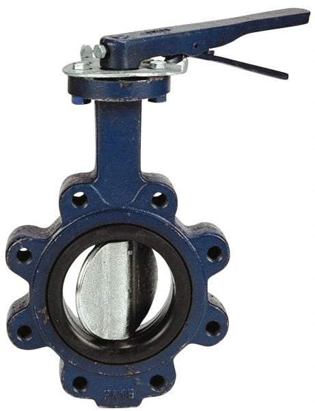 NIBCO - 8" Pipe, Lug Butterfly Valve - Lever Handle, Cast Iron Body, EPDM Seat, 200 WOG, Ductile Iron Disc, Stainless Steel Stem - Caliber Tooling