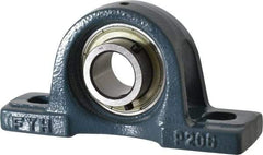 Value Collection - 6-3/16" OALBall Bearing Pillow Block - Cast Iron - Caliber Tooling