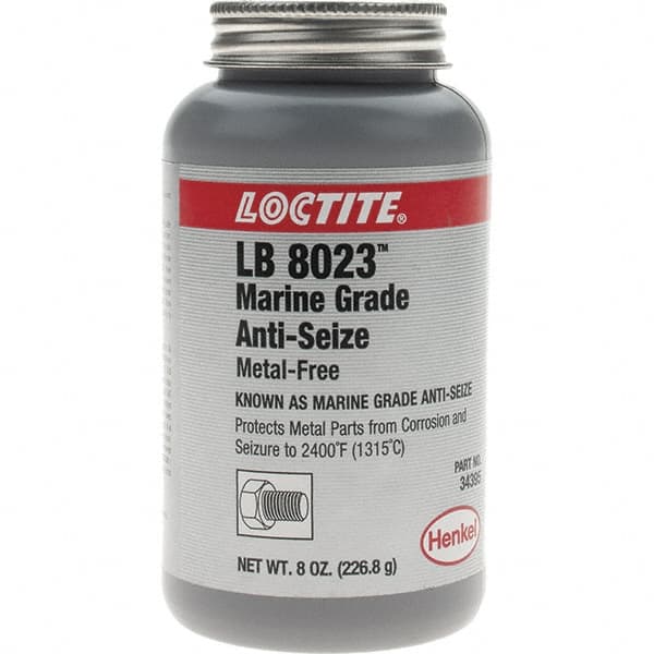 Loctite - 8 oz Brush Top Marine Grade Anti-Seize Lubricant - Calcium Sulfonate, 2,400°F - Caliber Tooling