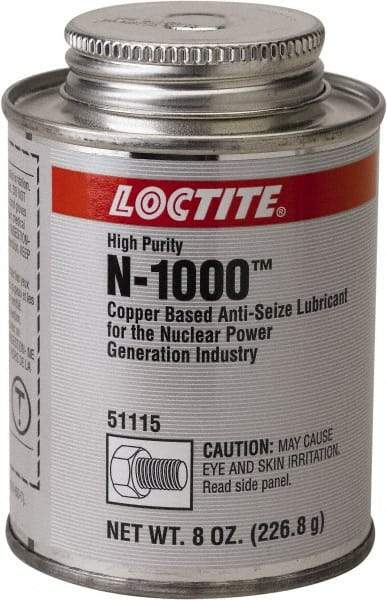 Loctite - 8 oz Brush Top Anti-Seize Lubricant - Copper, 1,800°F, Copper - Caliber Tooling