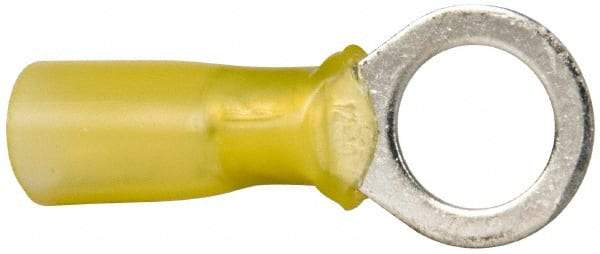 3M - 12-10 AWG Partially Insulated Crimp Connection Circular Ring Terminal - 3/8" Stud, Copper Contact - Caliber Tooling